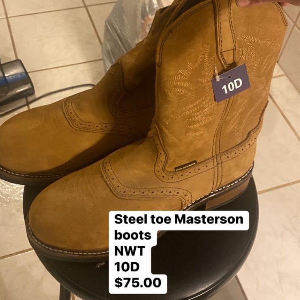 Steel Toe Masterson boots men’s size 10D NWT